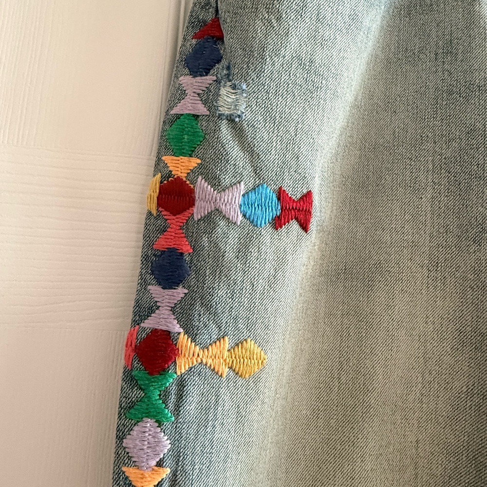 Vintage Blue Denim Boyfriend Jeans - Picture 6 of 8